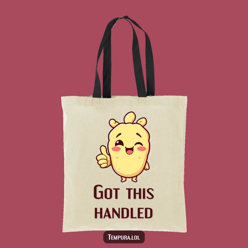 Funny Tempura Thumbs Up Tote Bag: Carry Positivity Everywhere You Go!