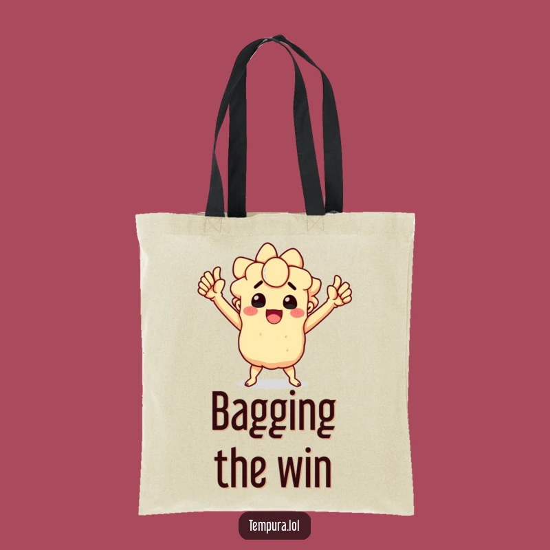 Funny Triumphant Tempura Tote Bag - Carry Your Success in Style, an Ideal Funny Gift