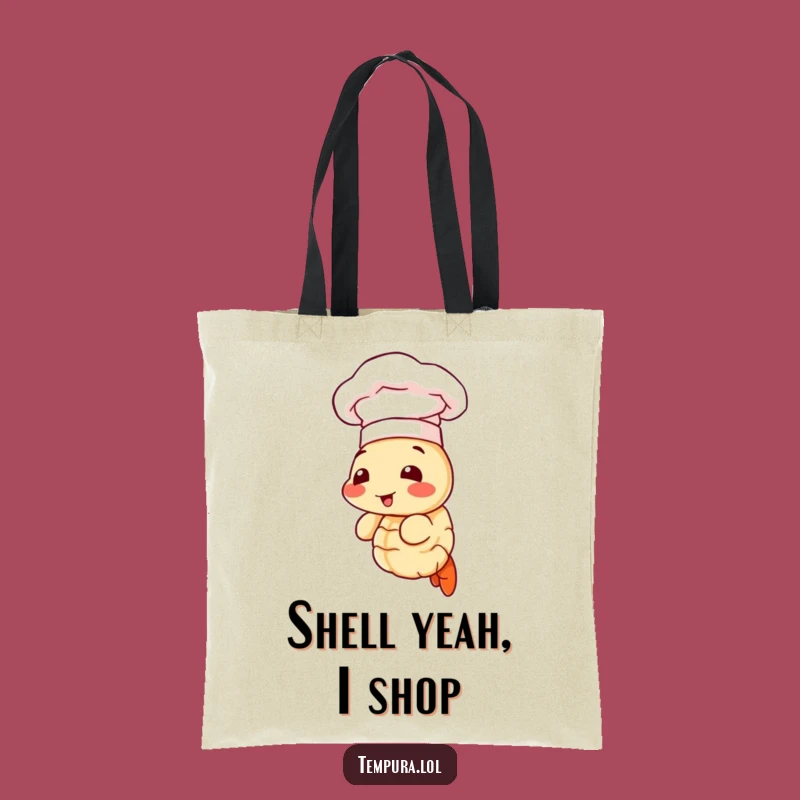 Funny Tempura Chef Shrimp Tote Bag: Carry Your Laughs in Style